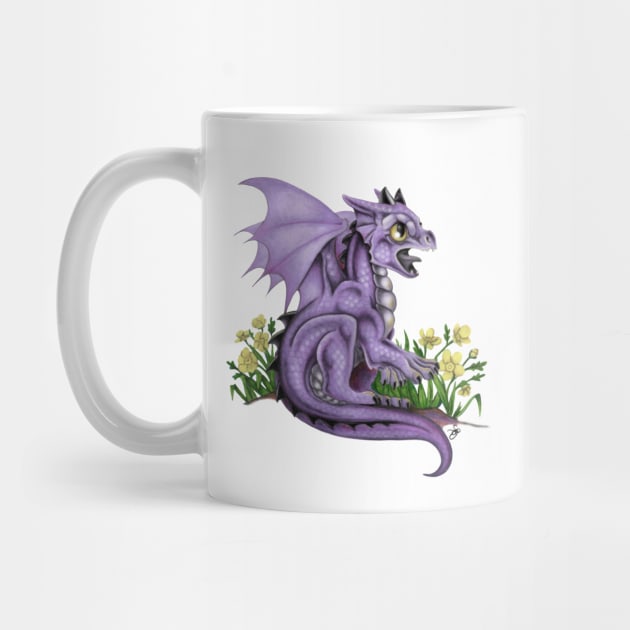 Adorable Lilac Baby Dragon by Sandra Staple